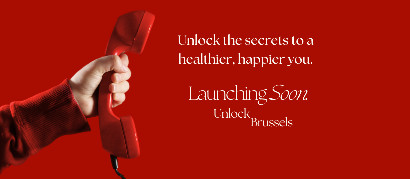 Unlock the secrets to a healthier, happier you – a red phone symbolizing personal well-being.