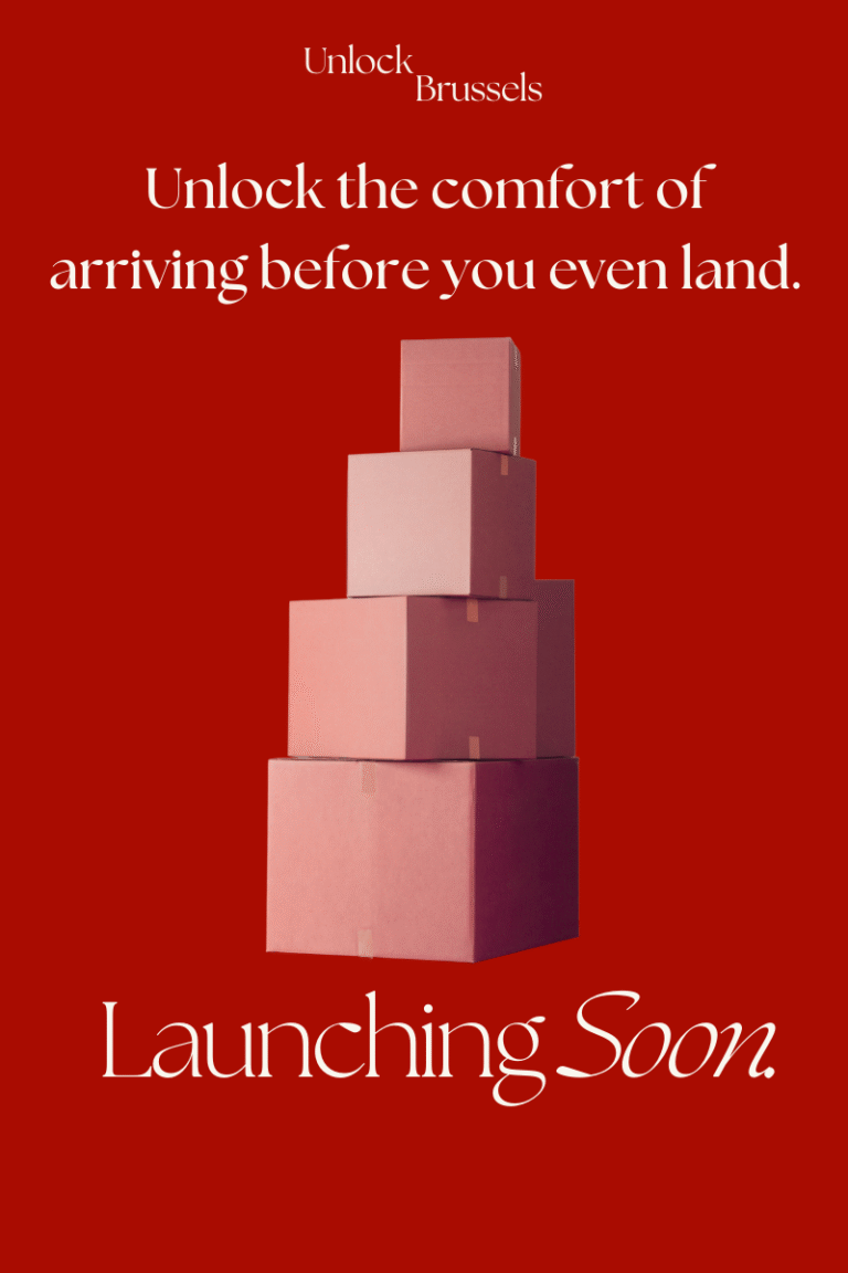 Unlock your next chapter a red moving box representing new beginnings.